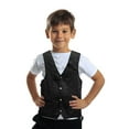 thumbnail image 3 of Dream Apparel Kids Motorcycle Vest Youth Classic Biker Vest Denim children Coats with Multiple Pockets Black, 3 of 5