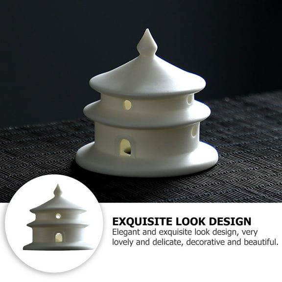 MLINS  Garden Statues Zen Miniature Pagoda Figure Chinese Style Ornament