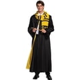 thumbnail image 2 of Disguise Adult Harry Potter Hufflepuff Deluxe Robe Costume - Size X Large, 2 of 3