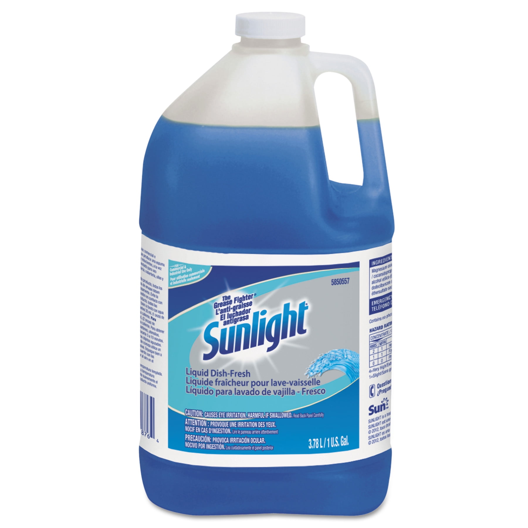 Sunlight Liquid Dish Detergent, Floral Scent, 1 gal Bottle, 4/Carton