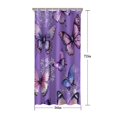 thumbnail image 5 of Purple Butterfly Flower Pattern Shower Curtain 36"x72" ,Bathroom Decorative Shower Curtains Set with 12 Hooks,Modern Waterproof Washable Shower Curtain, 5 of 6