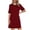 CC-Red, variant on BiZtdJrK Nightgowns for Women Soft Cotton Loose Fit Full Length Pajama Dress Casual V Neck Long Sleeve Side Slit Maxi Dress with Pockets Loungewear Pink L