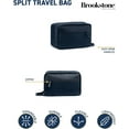 thumbnail image 2 of Brookstone Men's Travel Toiletry Bag - Compact Carry-On Dopp Kit and Toiletry Organizer for Men, 2 of 5