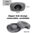 thumbnail image 2 of Cat Tunnel Bed, Cat Cave Bed ，Beds for Indoor Cats - Large Cat House for Pet Cat Cave ，Detachable Round Felt & Washable Interior Cat Play Tunnel for Small Pets, 2 of 10