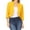 Yellow, variant on Women's Fashion Mid Sleeve Casual Blazer Jacket for Business Professional Work Attire Black XL