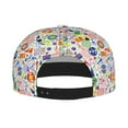 thumbnail image 2 of Susaid Retro Musi Disco Print Baseball Cap Hip Hop Style Flat Visor Adjustable Outdoor Cap Unisex Adjustable Breathable, 2 of 7