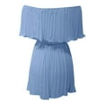 thumbnail image 4 of Mono capri con volantes y hombros descubiertos para mujer: conjunto de gasa para verano, ideal para ocasiones informales y citas, 4 of 5