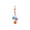 Orange, variant on Btomtd Hanging Cotton Rope Ball Cat Toys 11 Inch, Teething Chew Boredom Relief Toy for Indoor Cats, Cage Pet Toys, Green