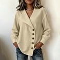 thumbnail image 6 of NominalSnug Button down Shirts for Women Long Sleeve Shirts Collared Dressy Casual Blouses Loose Fit Fall Tops, 6 of 8