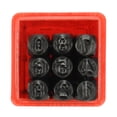 thumbnail image 3 of 36 Pcs Timbres Lettres Chiffres Alphabet 4mm Ensemble de Perforations en Bois Cuir Acier Outil de Perforation en Cuir (27 Lettres et 9 Chiffres), 3 of 8