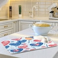thumbnail image 6 of Dish Drying Mat Kitchen Counter American Flag Heart Dishes Drainer Pad Absorbent Microfiber Reversible 16"x18", 6 of 7