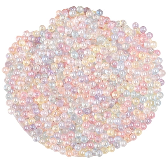 Acrylic AB Coated Round Beads 6mm//8mm/10mm Colorful Craft Beads For Bracelets Necklace Jewelry Crafting Accessories