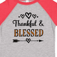 thumbnail image 4 of Inktastic Thanksgiving Greeting Thankful Blessed Girls Toddler T-Shirt, 4 of 5