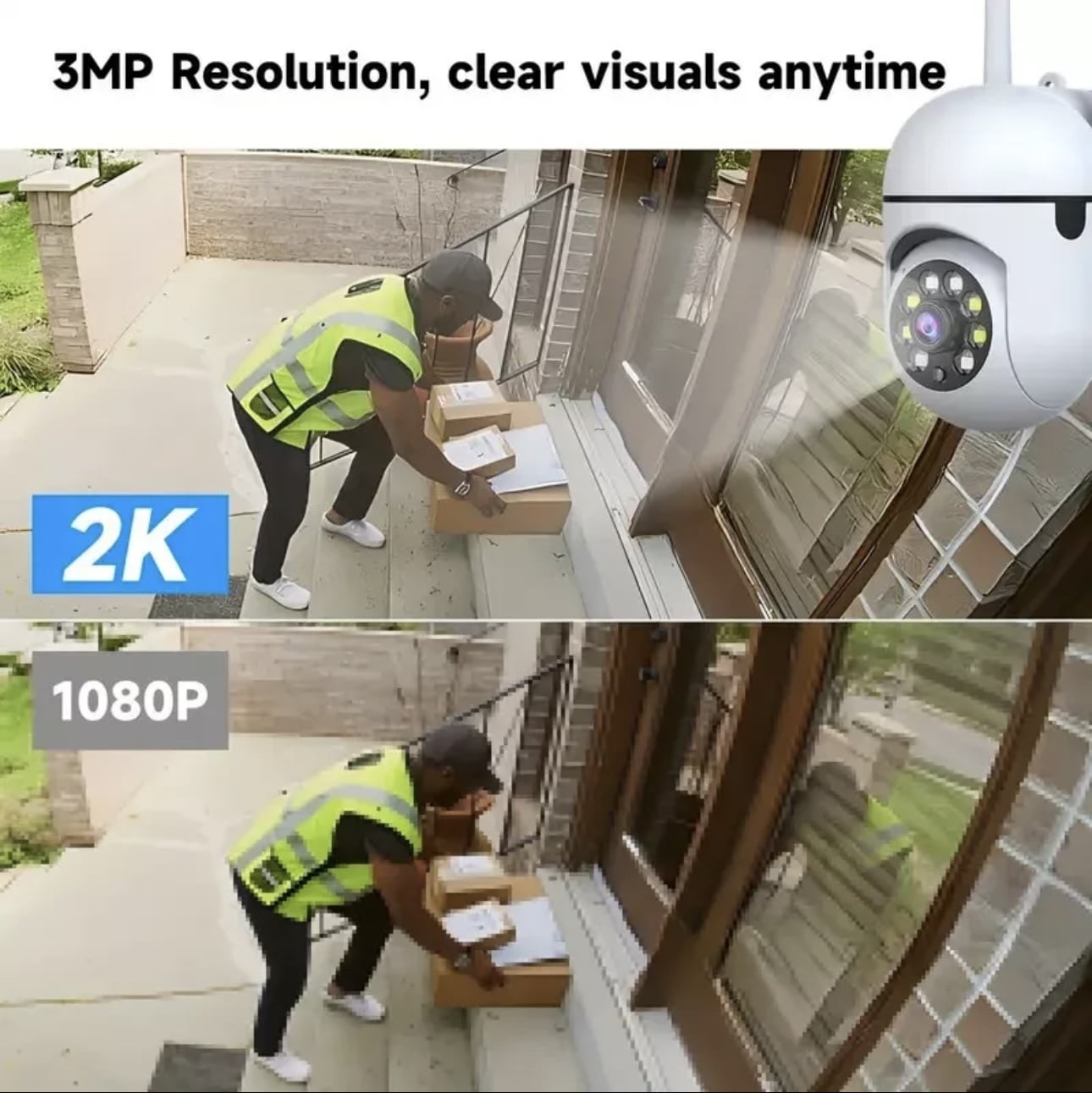 4-Pack Wireless 5G WiFi Security Camera System Smart Outdoor Night Vision 1080P