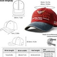 thumbnail image 3 of USA 250th Anniversary Hat, Adjustable Retro Washed Cap, Patriotic Tribute Design, Army-Inspired, Celebrate 250 Years of American Heritage, Khaki, 3 of 9