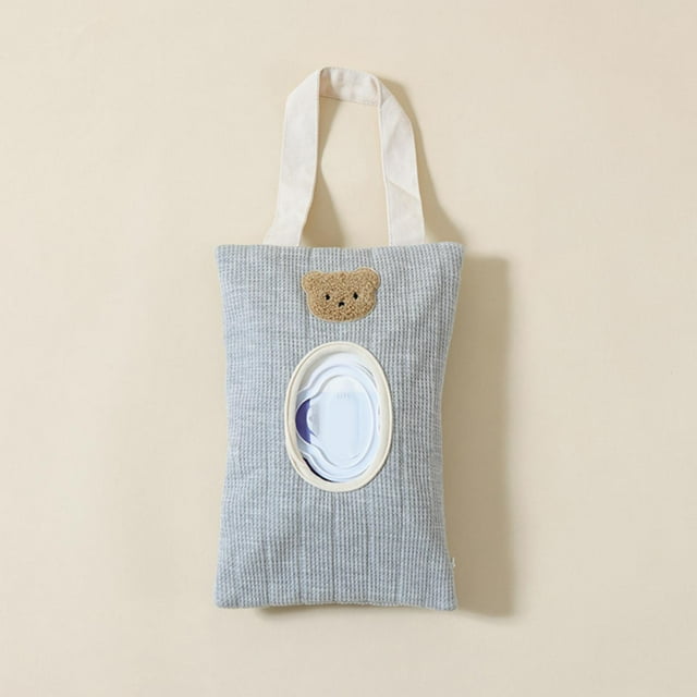 Baby Wipe Holder For Stroller Portable & Refillable Wipes Dispenser With Hanging Hook Hands Access For Changes (Includes 1 Dispenser)