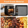 thumbnail image 5 of Air Fryer Cooking Tray for Instant Vortex Plus10 Quart Chefman 12 Quart, 2 PCS Food Grade Nonstick Replacement Rack Parts Grill Pan Crisper Plate, 5 of 7