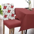 thumbnail image 2 of Chair Covers for Dining Room Set of 6,Watercolor Farm Red Flowers Stretch Seat Protector Removable Washable Chairs Slipcovers for Kitchen Banquet Wedding Hotel,Pine Fruit Country Floral, 2 of 6