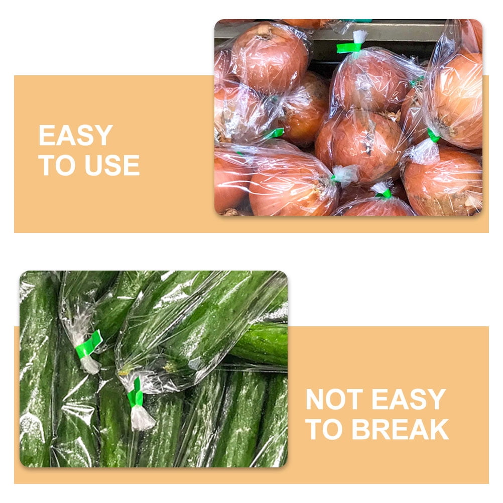Worgeous Rolls Packing Tapes Bag Sealing Tapes Binding Packaging Bag Tying Tapes for Supermarket