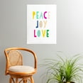 thumbnail image 2 of Society6 Hello Sayang Peace Joy Love Poster, 2 of 3