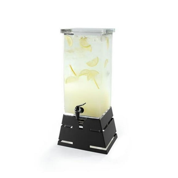 Rosseto Serving Solutions LD140 Distributeur de Boissons Carré Noir Mat Base Pyramide - 4 Gallons