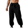 thumbnail image 6 of Jerdar Men's Cotton Jogger Sweatpants Tapered Cuffed Ankle All Season Four Season Gym Workout Fitness Athletic Casual Comfortable Soft Long Pants Trousers, 6 of 9