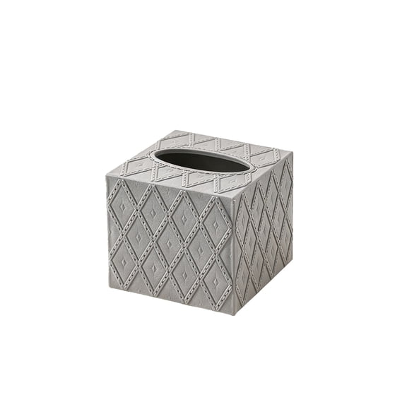 Multi-Purpose Plastic Tissue Box Holder for Home, Office, Car and Bathroom Storage(Gray)