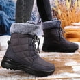 thumbnail image 2 of Women's Mid Calf Winter Boots Outdoor Booties With Thick Comfortable Platform Heel Casual Shoes For Cold Weather, 2 of 7