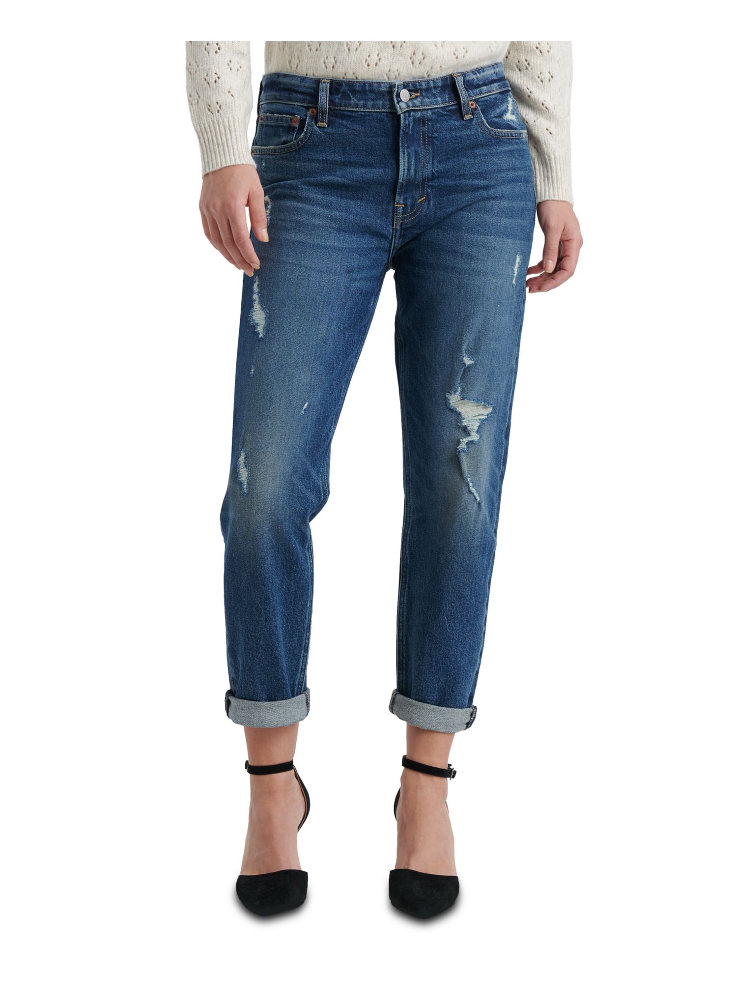 LUCKY BRAND Womens Navy Skinny Jeans 6 