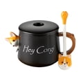 thumbnail image 2 of Taza de Taza de Cerámica de la vaso de Cerámica de Corgi 3D Taza de La de La Del Agua para de La Acción de Gracias (500 Ml) Negro BLESIY Taza de café de cerámica, 2 of 7