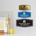 thumbnail image 2 of Signs ByLITA Fancy No Instant Pots on Cubicles Funny Office Sign (Black) - Large, 2 of 6