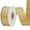 Gold, variant on white Double Face Ribbon 2 Inch 25 Yards