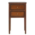 thumbnail image 3 of SAFAVIEH Toby Nightstand With Storage Drawers Brown, 3 of 7