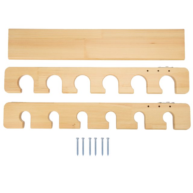 Herwey Fishing Rod Storage Rack Holder Pole Bracket 6-Rod Rack Fishing Pole Holder Rod Holder Rack Wall Mount Display Stand