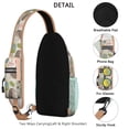 thumbnail image 4 of Geometric dog pattern Abstract dog art Minimalist dog design Print Crossbody Daypack Travel Daypack, Adjustable Shoulder Strap, Lightweight and Durable, Fashionable appearance, Ideal for short trips,, 4 of 6