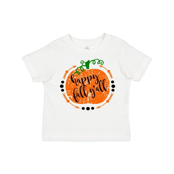 Inktastic Happy Fall Y'all Pumpkin Boys or Girls Toddler T-Shirt