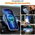 thumbnail image 2 of for iPhone 13 Pro Max Case Magnetic Compatible with MagSafe Slim Translucent Matte Phone Case Cover 6.7 inch, Sierra Blue, 2 of 14