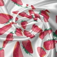 thumbnail image 5 of Ambesonne Strawberry Valance Pack of 2, Cartoonish Ripe Fruits, 54"X12", Pink Pale Pink, 5 of 5