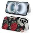 thumbnail image 4 of Compatible with iPhone 11 12 13 mini 14 15 16 Pro Max Plus Wallet Case with Card Holder, PU Leather Kickstand Card Slots Case ( Red Rose, iPhone 11 Pro Max), 4 of 7