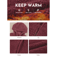 thumbnail image 4 of SHEWIN Womens Sherpa Jackets Fuzzy Hooded Zip Up Coats Casual Solid Long Sleeve Fleece Shacket Jacket Outerwear with Pockets, 4 of 6