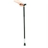 Black Folding Cane T Shape Handle Adjustable 1/CS