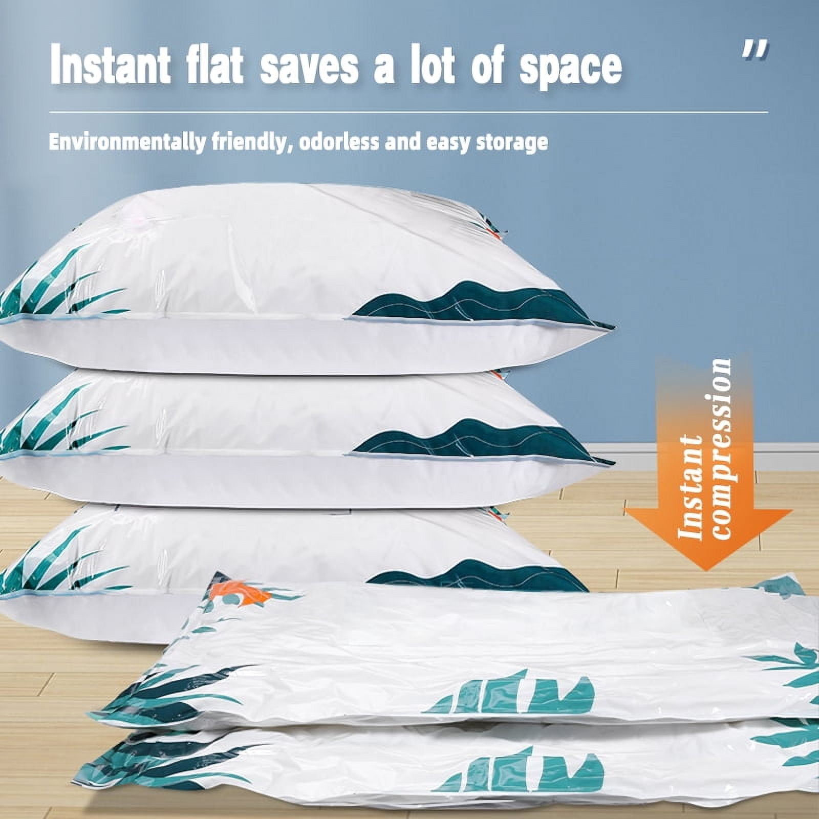 ONAIL 10 COMBO PACK: 4L+4XL+2XXL Vacuum Storage Bags, Airtight Double-Zip Seal, Compression for Comforters and Blankets, Sealer Clothes Storage