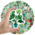 thumbnail image 3 of Pegatinas de plantas verdes, 100 unidades, pegatinas de vinilo impermeables para niños, adolescentes y adultos (planta verde) JAMW Sencillez, 3 of 5