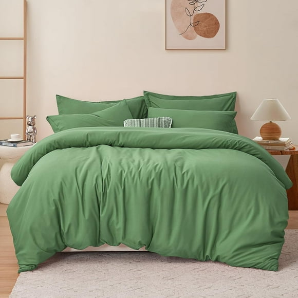 Green Duvet Cover Twin Size - Soft Double  Duvet Cover Set Twin XL, 2