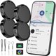 thumbnail image 1 of Tracker Tag CooAoo para Android, paquete de 4 unidades, IP65, resistente al agua, 1 of 9