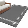 thumbnail image 2 of Pure Dark Grey Runner Rug 2.7x5 FT, Non Slip Entryway Carpet, Simple Solid Color Washable Soft Floor Carpet Entrance Mat Non-Shedding Throw Rug for Hallway Laundry Room Bedside, 2 of 9