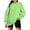 Green, variant on Moocorvic Long Sleeve Shirts for Women Fashion Woman Long Sleeve Round Neck Loose Sweatshirt Solid Blouse Tops