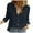 Black, variant on RQYYD Womens V Neck Button Down Linen Shirts Loose Long Sleeve Plus Size Blouses Roll Up Casual Work Plain Solid Tops Black S