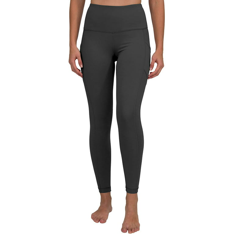 90 Degree by Reflex Womens Performance Activewear Power Flex Yoga Pants  Black Leggings 