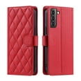 thumbnail image 2 of for Samsung Galaxy S22 Plus Wallet Case, Premium PU Leather Magnetic Flip Folio Case with Wrist Strap Credit Card Holder for Women Men Crossbody Strap Case Cover for Samsung Galaxy S22 Plus, Red, 2 of 9